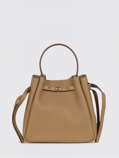 Romy Grained Leather Bucket Bag Tory Burch