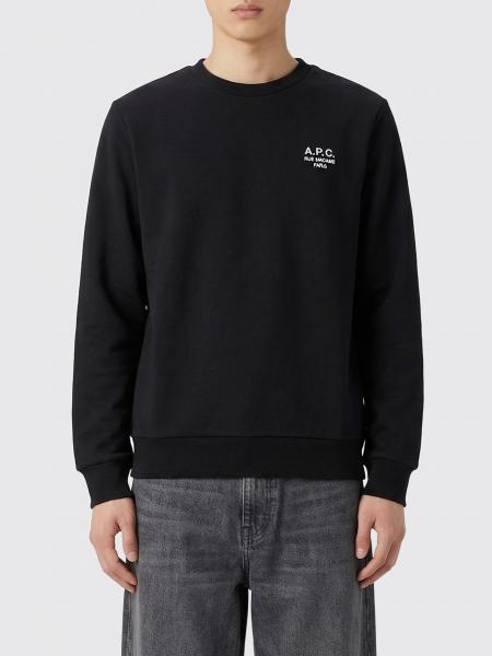 Cotton Crew-Neck Sweatshirt with Logo A.P.C.
