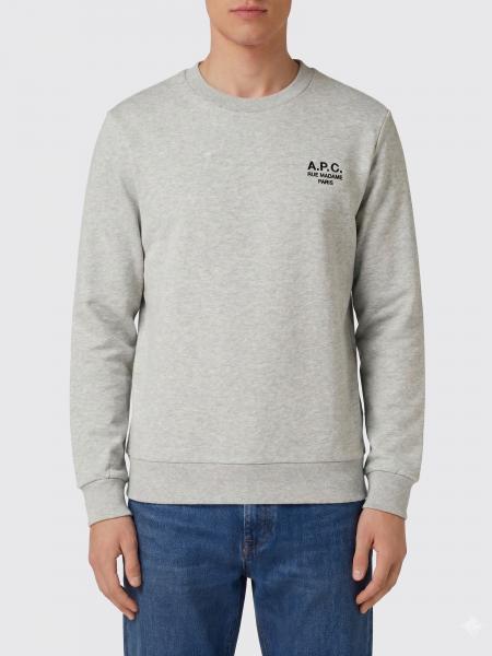Cotton Crew-Neck Sweatshirt with Logo A.P.C.