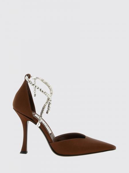 Туфли Stevie Jimmy Choo из атласа с ремешком-украшением