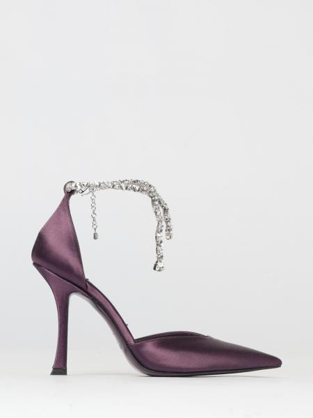 Туфли Stevie Jimmy Choo из атласа с ремешком-украшением