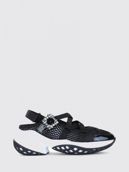 Viv' Run Mesh Ballerina with Jewel Buckle Roger Vivier