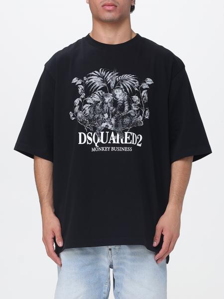 Bedrucktes Baumwoll-T-Shirt Dsquared2