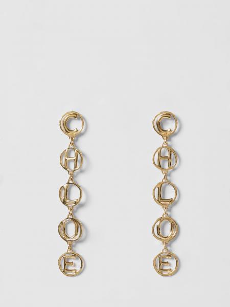 Pendientes Script de latón Chloé
