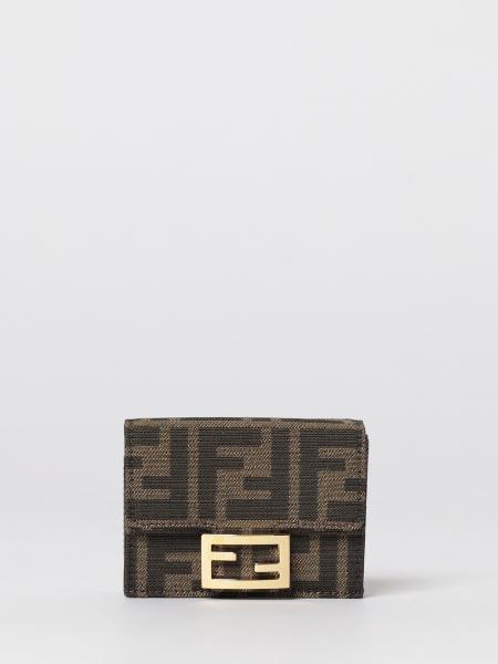Micro Trifold Baguette Wallet Fendi