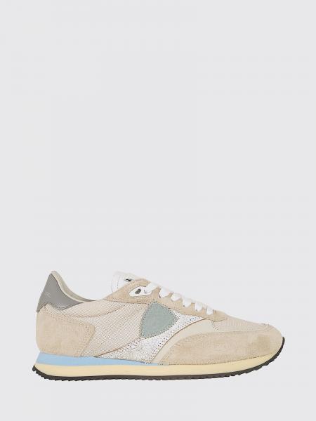 Suede And Lurex Sneakers Philippe Model