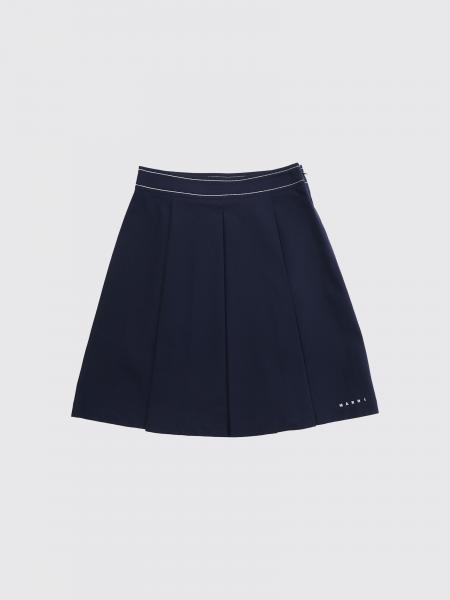 Mini Cotton Skirt Marni with Logo