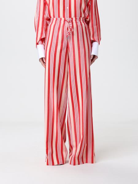 Gestreifte Viskose-Hose mit weitem Bein Ermanno Scervino