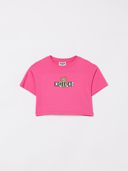 Moschino Teddy Bear Cotton Crop T-Shirt