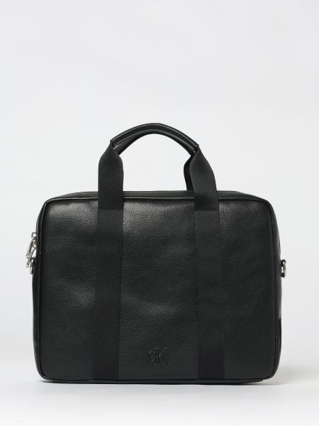 Cargo Laptop Bag in Grained Synthetic Leather Calvin Klein