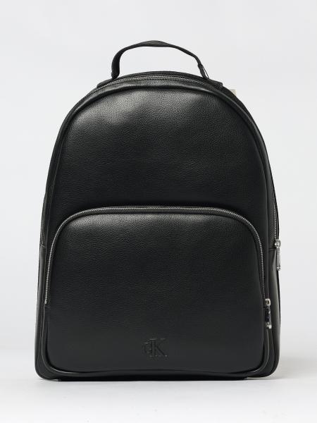 Webbing Strap Backpack in Synthetic Leather Calvin Klein