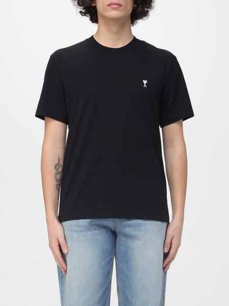 Ami Paris Cotton T-shirt with Logo