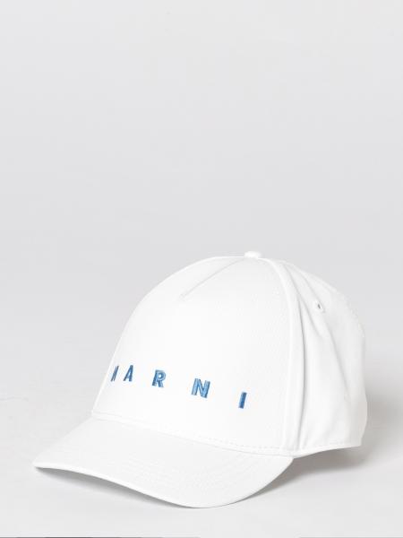 Marni Embroidered Logo Cotton Twill Hat