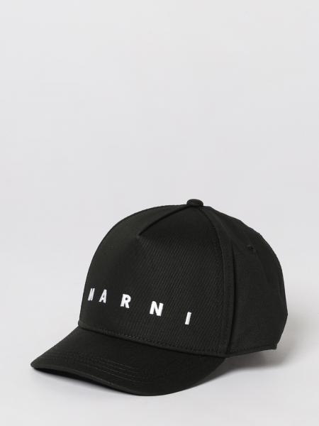 Marni Embroidered Logo Cotton Twill Hat
