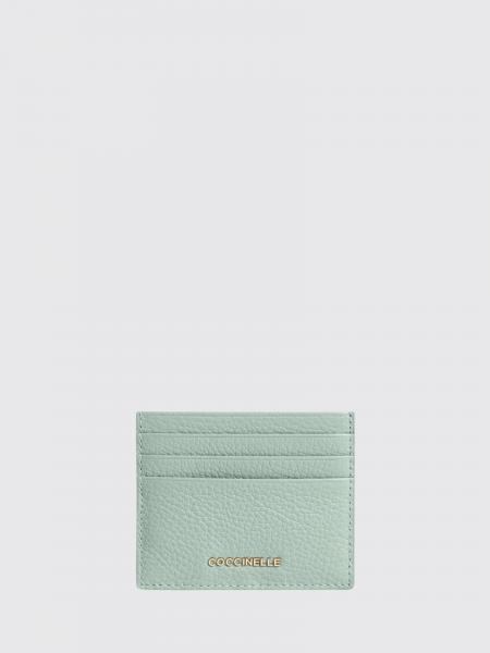 Portacarte di credito Metallic Coccinelle in pelle a grana