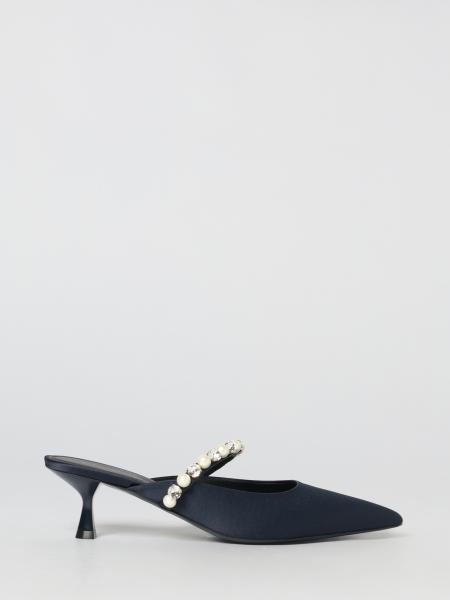 Satin Mules with Faux Pearls and Rhinestones Stella McCartney