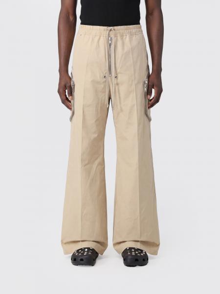 Cotton Stretch Flared Pants Rick Owens