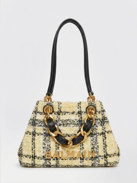 Balmain 1945 Soft Cabas Small Shopping Shoulder Bag