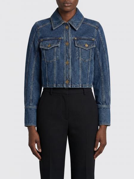 Crop Denim Jacket Balmain
