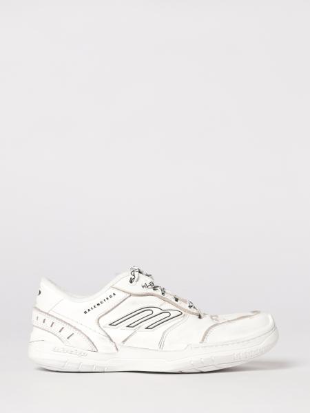 Sneakers Hamptons Balenciaga en cuir usé