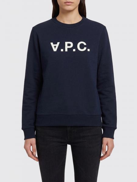 A.P.C. Cotton Crewneck Sweatshirt with Logo
