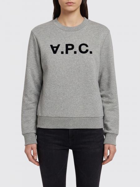 A.P.C. Cotton Crewneck Sweatshirt with Logo