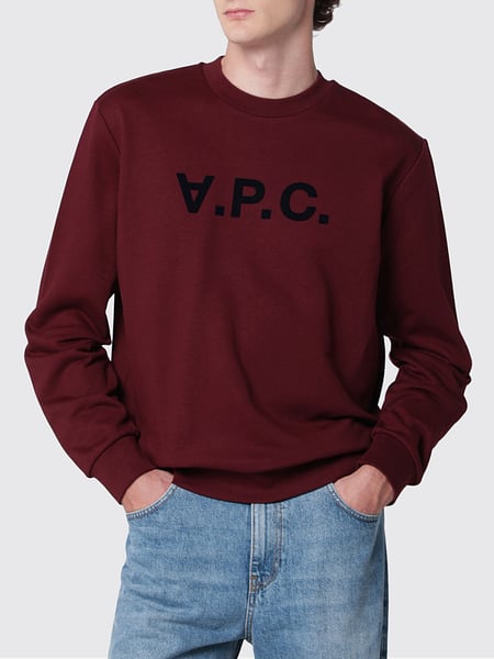 A.P.C. Cotton Crewneck Sweatshirt with Logo
