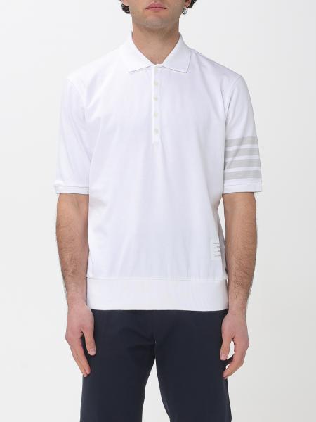 4-Bar Cotton Polo Shirt Thom Browne