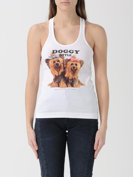 Cotton Top with Doggy Style Print Stella McCartney