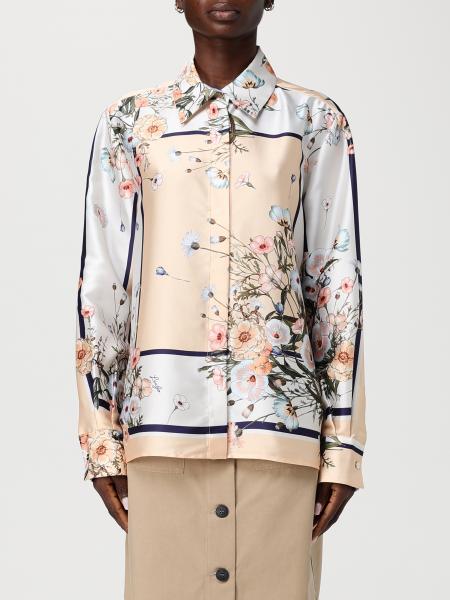 Satin Shirt with Floral Print Liu Jo