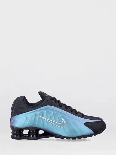 Shox R4 Synthetic Leather and Rubber Sneakers Nike