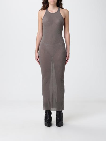 Viscose and Silk Tank Dress Rick Owens