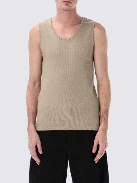 Stretch Cotton and Linen Tank Top Lemaire
