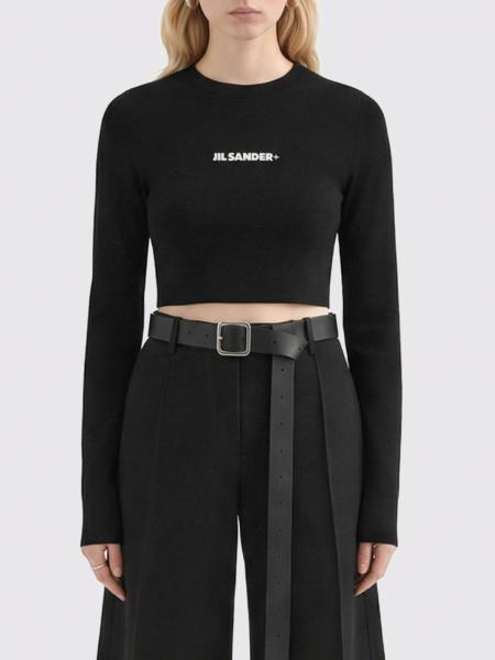 Top crop en tissu technique avec logo Jil Sander