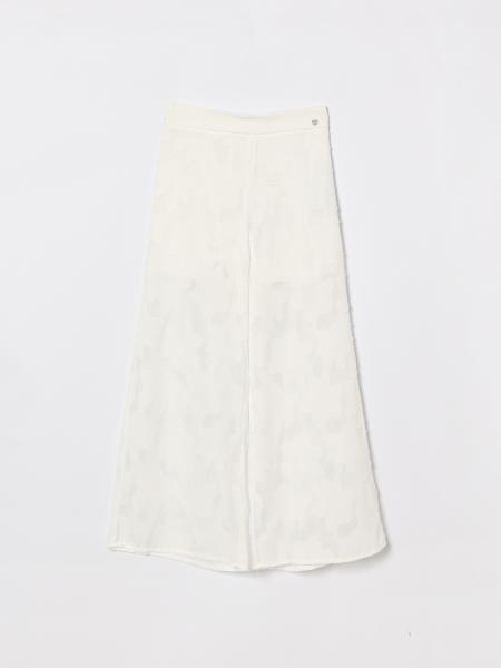 Pantalones palazzo Monnalisa de crepé con estampado floral