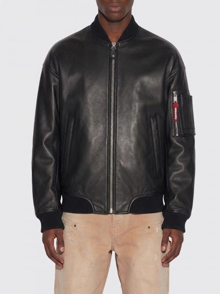 Leather Bomber Jacket Dsquared2