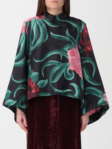 Make An Exit Silk Blouse with Floral Print La Doublej