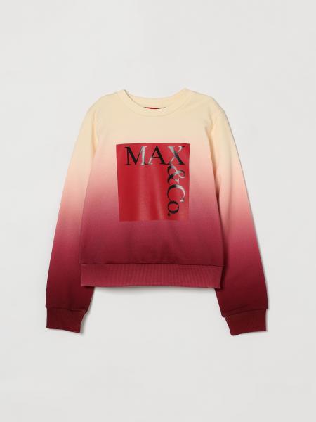 Degradé Cotton Crew Neck Sweatshirt Max&co. Kid