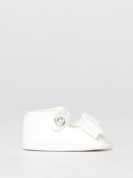 Twill Ballerinas with Crystal Monnalisa