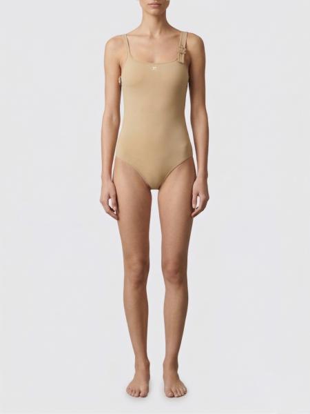 Stretch Polyamide One-Piece Swimsuit Courrèges