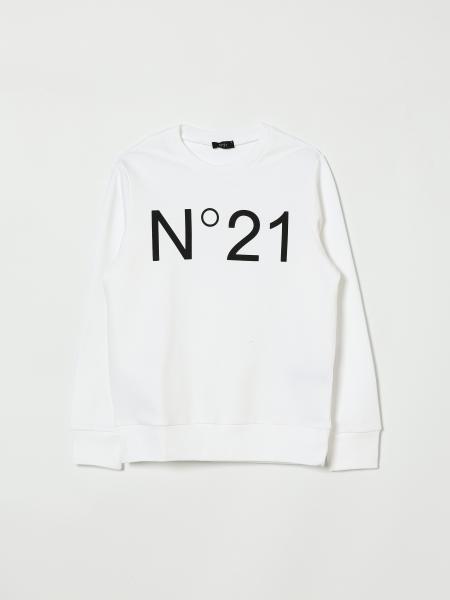 Cotton Crew Neck Sweatshirt with Logo N° 21