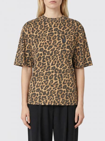 T-shirt Anine Bing en coton imprimé animalier