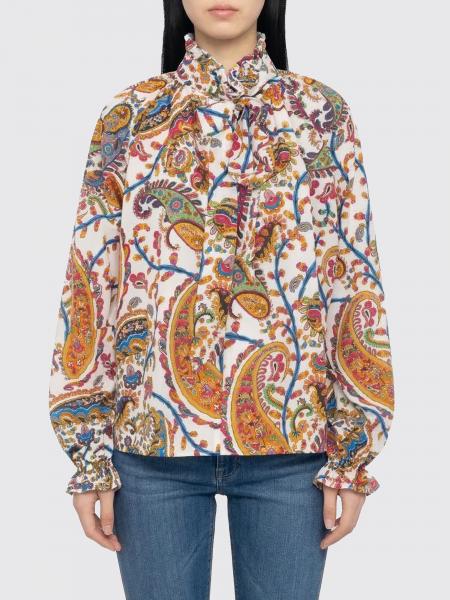Cotton Shirt with Paisley Motif Etro
