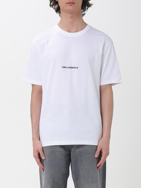 Camiseta de algodón con logo Karl Lagerfeld