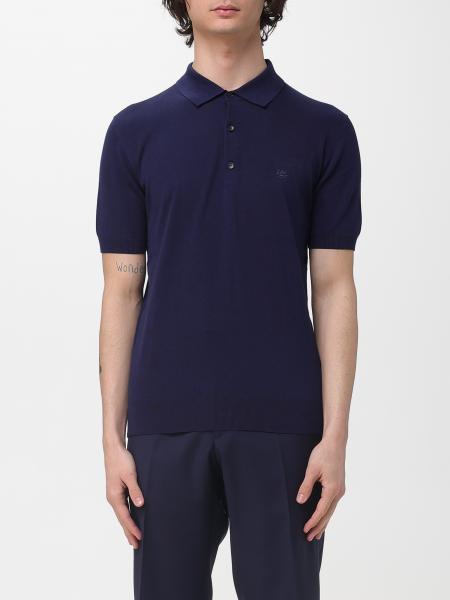 Etro Cotton Polo Shirt with Pegaso Logo