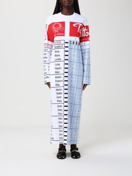 Vestido midi Moschino Couture de algodón estampado