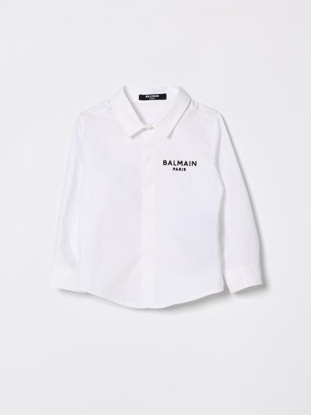 Chemise Balmain en coton à logo