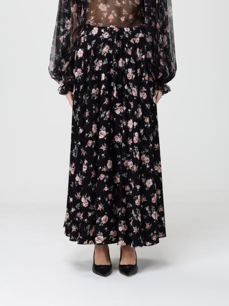 Jupe en soie à imprimé floral Dolce & Gabbana