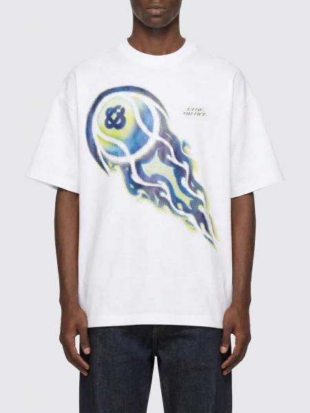 Casablanca Stretch Cotton T-Shirt with Logo Print