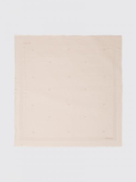 Jacquard Logo Polyester Blend Scarf Twinset